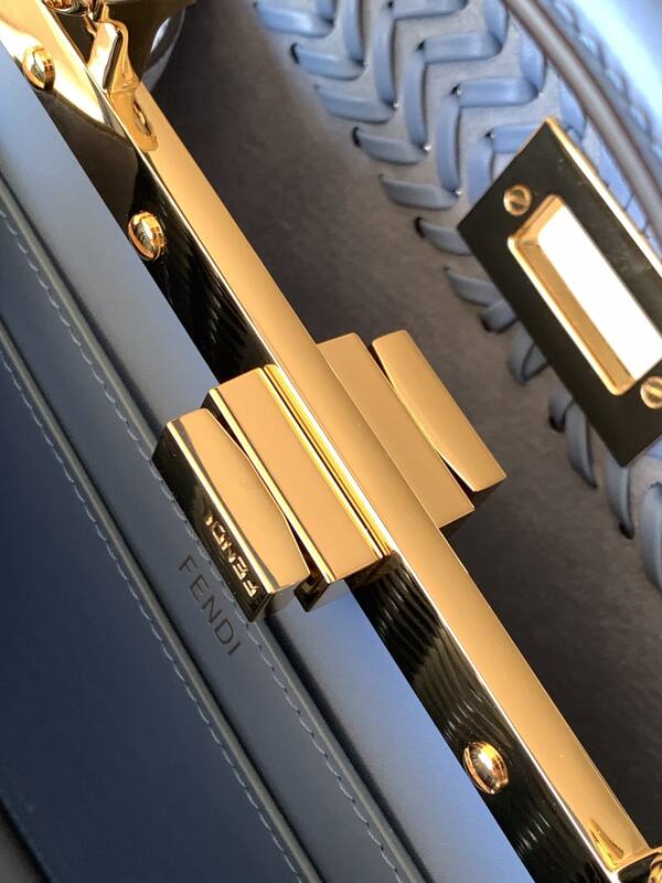 Fendi Peekaboo Blue 33x22x14cm shoulder bag — 1:1 Replica