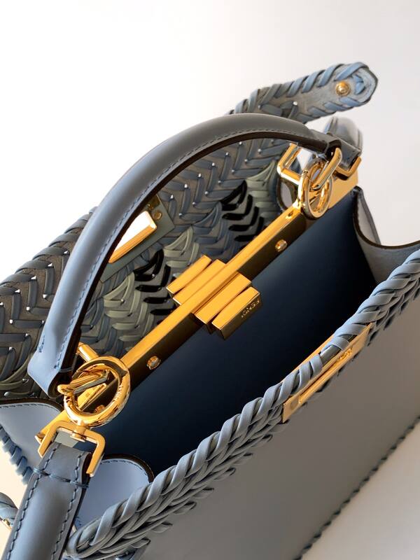 Fendi Peekaboo Blue 33x22x14cm shoulder bag — 1:1 Replica