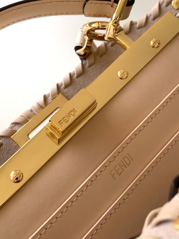 Fendi Peekaboo Beige 33x22x14cm shoulder bag — AAA Quality Replica