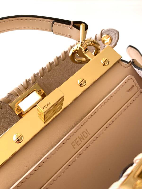 Fendi Peekaboo Beige 33x22x14cm shoulder bag — Top Quality Replica
