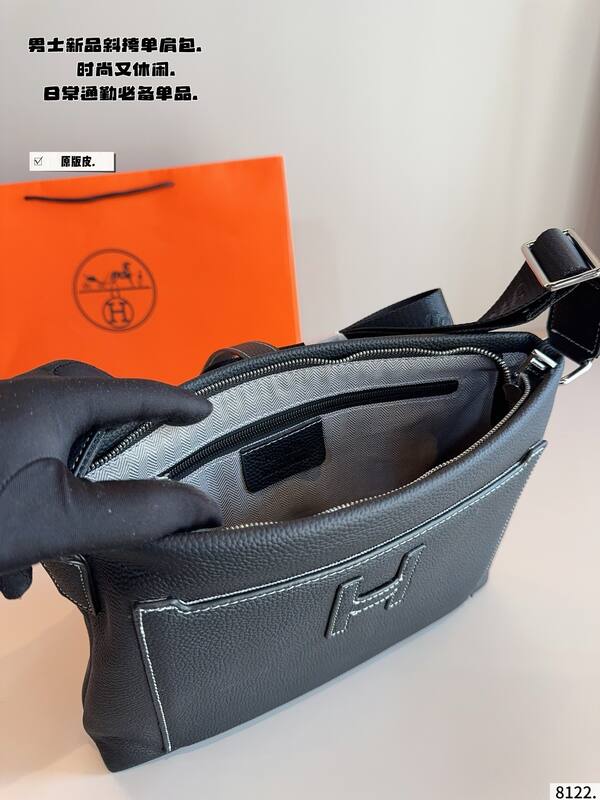 Hermes Jige Messenger Black shoulder — Premium Replica