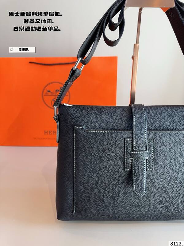 Hermes Jige Messenger Black shoulder — Premium Replica