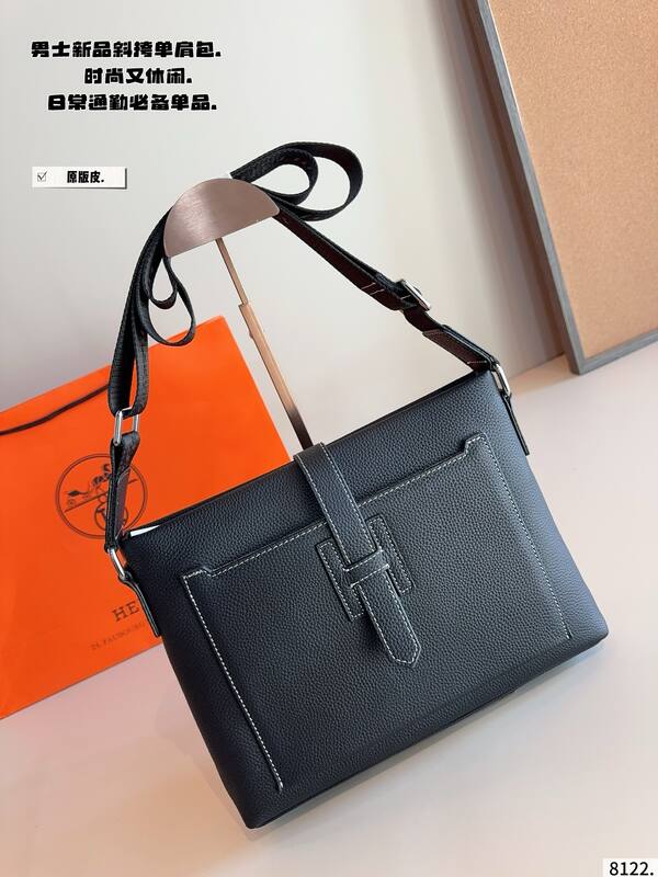 Hermes Jige Messenger Black shoulder — Premium Replica
