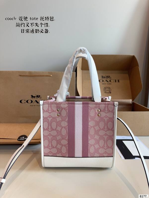 Coach Pink 25x18x10cm shoulder bag — Premium Replica