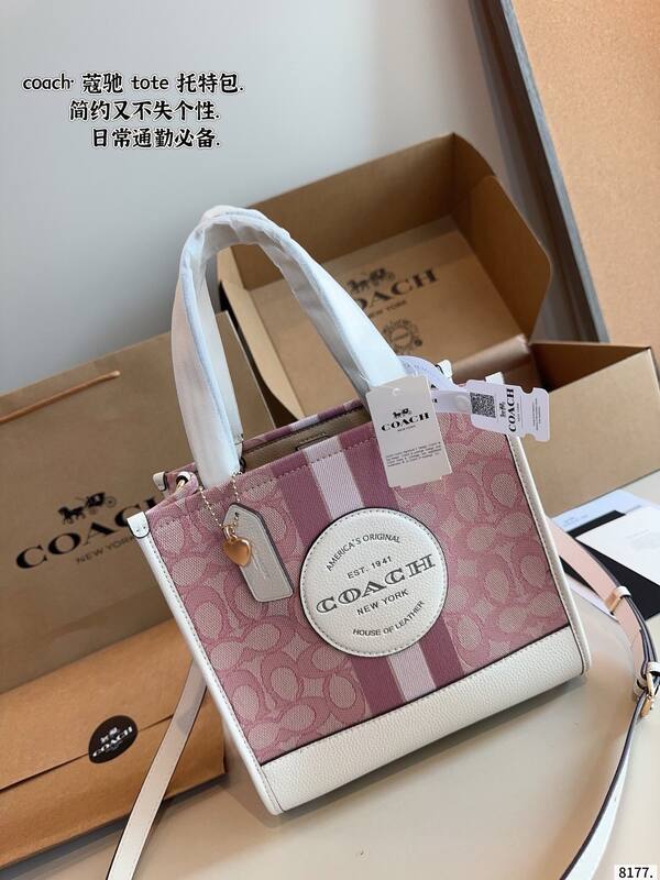 Coach Pink 25x18x10cm shoulder bag — Premium Replica