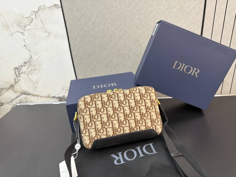 Dior PMP3CC Beige Brown Oblique crossbody — 1:1 Replica