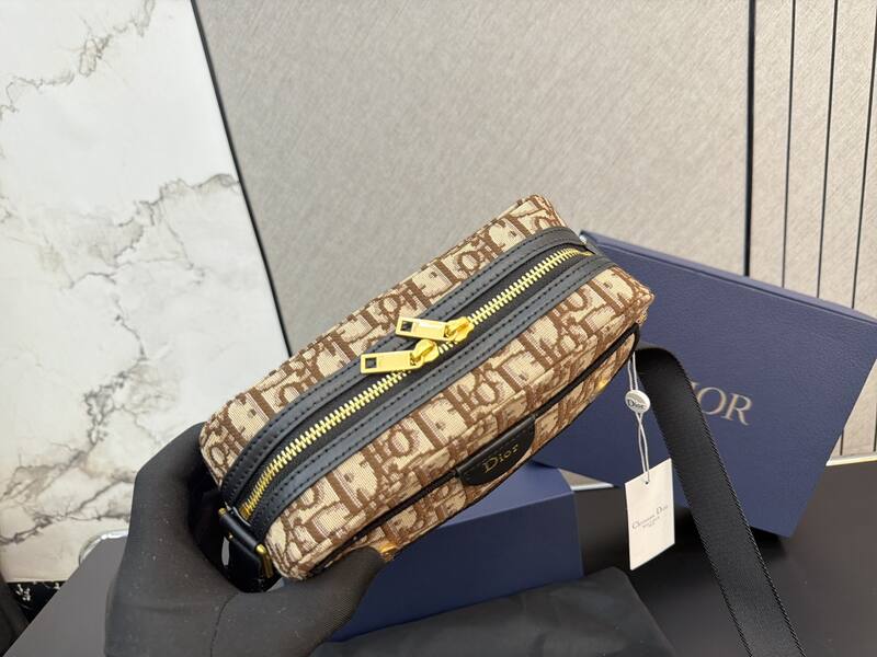 Dior PMP3CC Beige Brown Oblique crossbody — 1:1 Replica