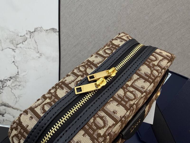 Dior PMP3CC Beige Brown Oblique crossbody — 1:1 Replica