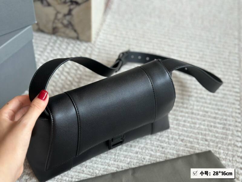 Balenciaga Hourglass Black large 34*21cm crossbody — Top Quality Replica