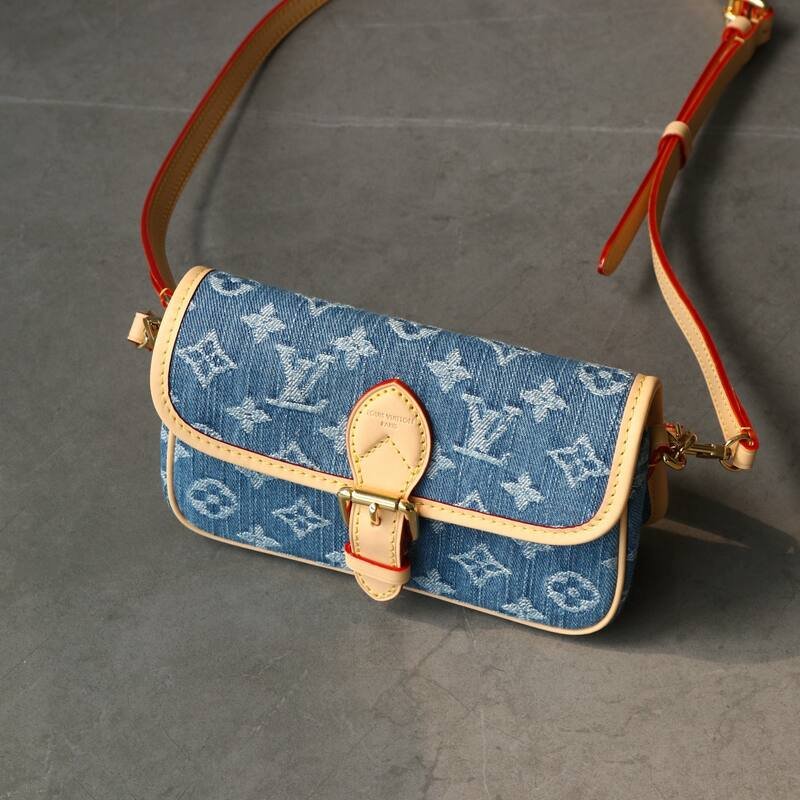 Louis Vuitton Nano Diane Blue Monogram Denim nano crossbody — Top Quality Replica