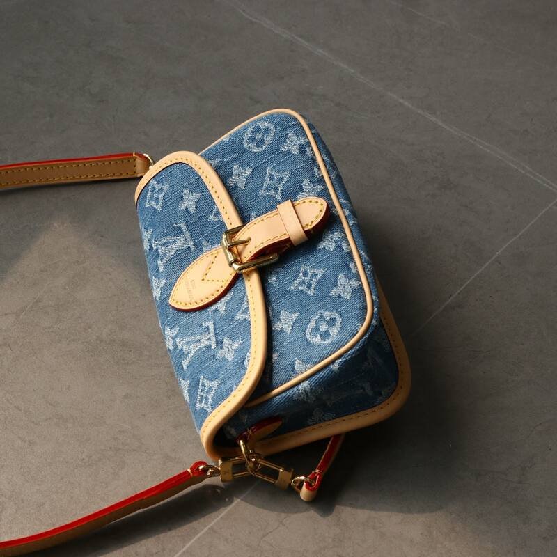 Louis Vuitton Nano Diane Blue Monogram Denim nano crossbody — Top Quality Replica