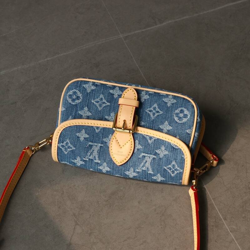 Louis Vuitton Nano Diane Blue Monogram Denim nano crossbody — Top Quality Replica
