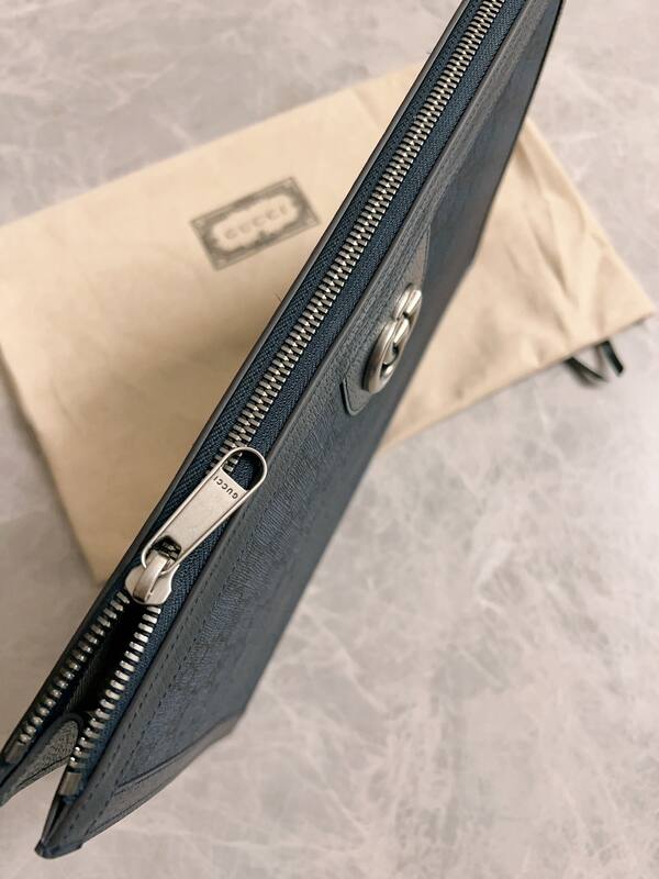 Gucci Ophidia Blue GG Supreme clutch — AAA Quality Replica