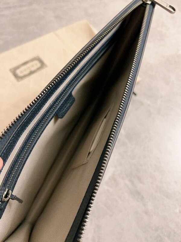 Gucci Ophidia Blue GG Supreme clutch — AAA Quality Replica