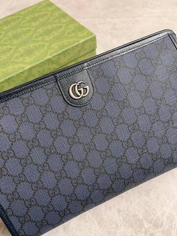 Gucci Ophidia Blue GG Supreme clutch AAA Quality Replica
