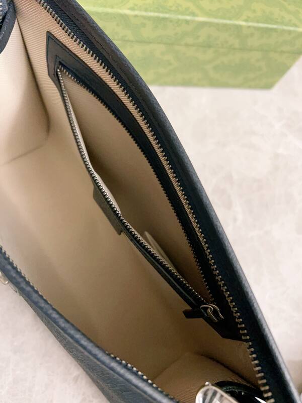 Gucci Ophidia Blue GG Supreme clutch — AAA Quality Replica