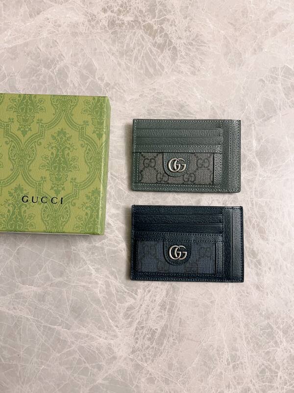 Gucci Ophidia Navy GG Supreme card holder — 1:1 Replica
