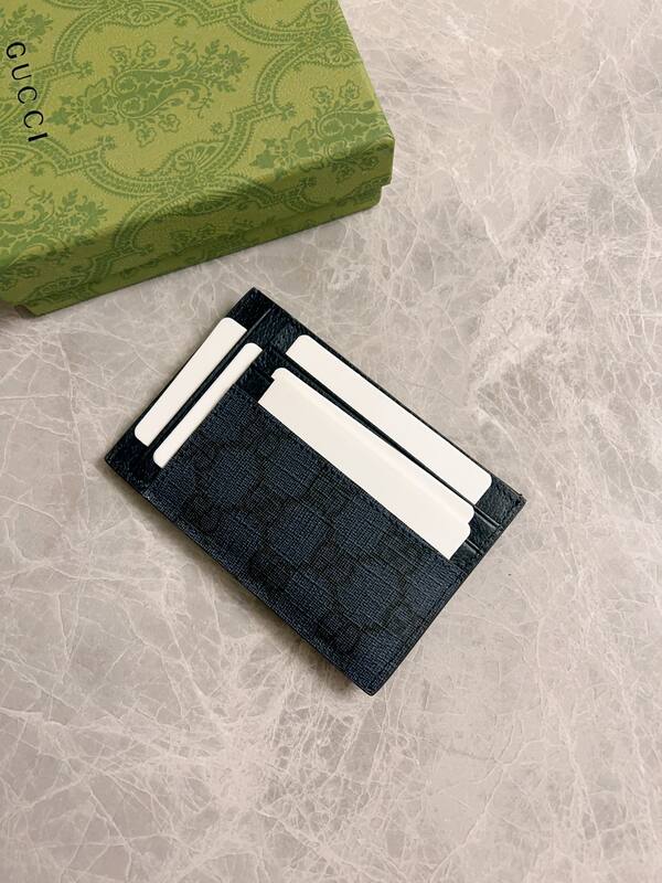 Gucci Ophidia Navy GG Supreme card holder — 1:1 Replica