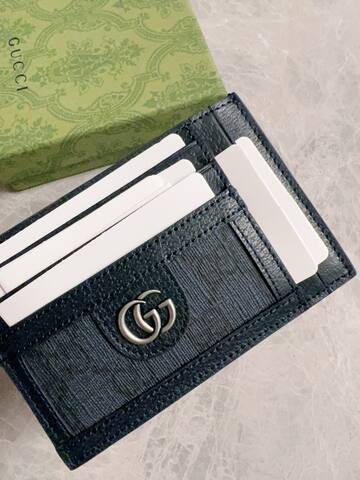 Gucci Ophidia Navy GG Supreme card holder 1 1 Replica