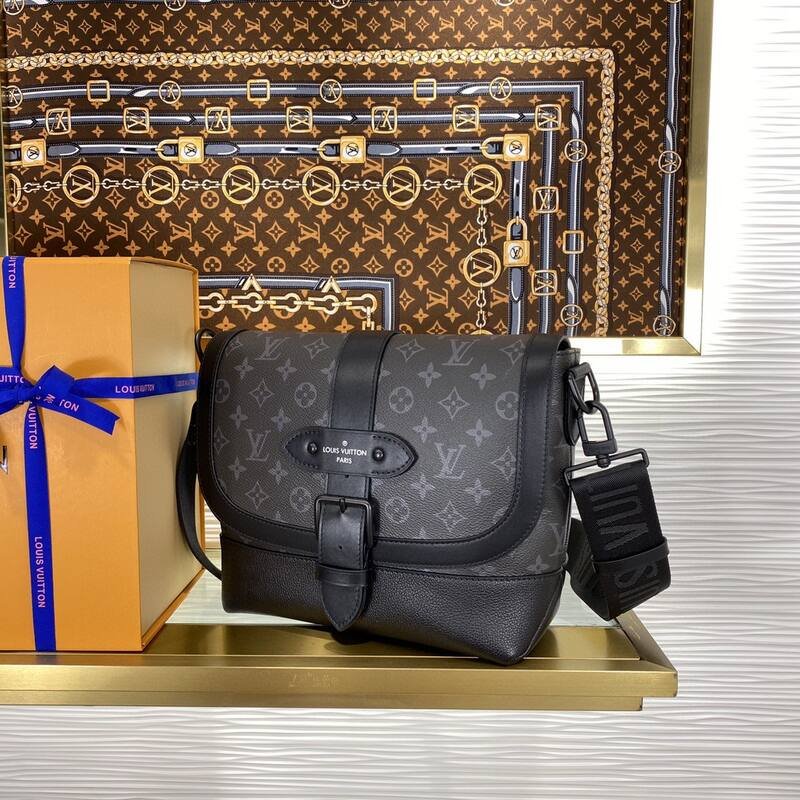 Louis Vuitton Saumur Monogram Eclipse crossbody — AAA Quality Replica