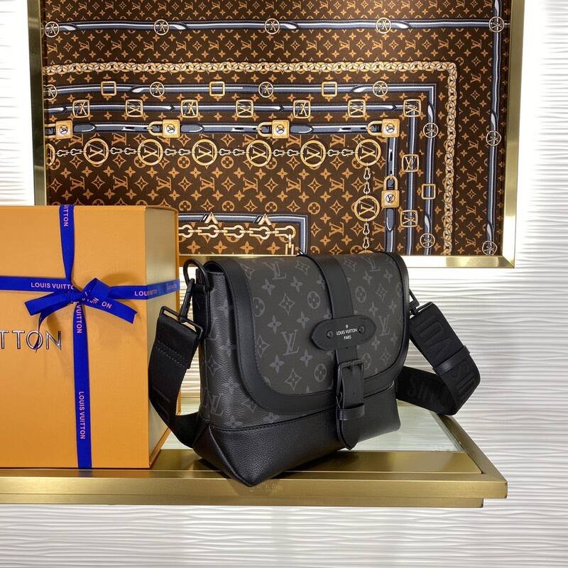 Louis Vuitton Saumur Monogram Eclipse crossbody — AAA Quality Replica