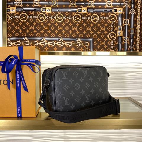 Louis Vuitton M46955 Monogram Eclipse crossbody Premium Replica