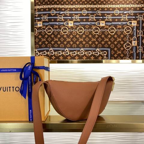 Louis Vuitton Low Key Bumbag Brown leather crossbody Top Quality Replica