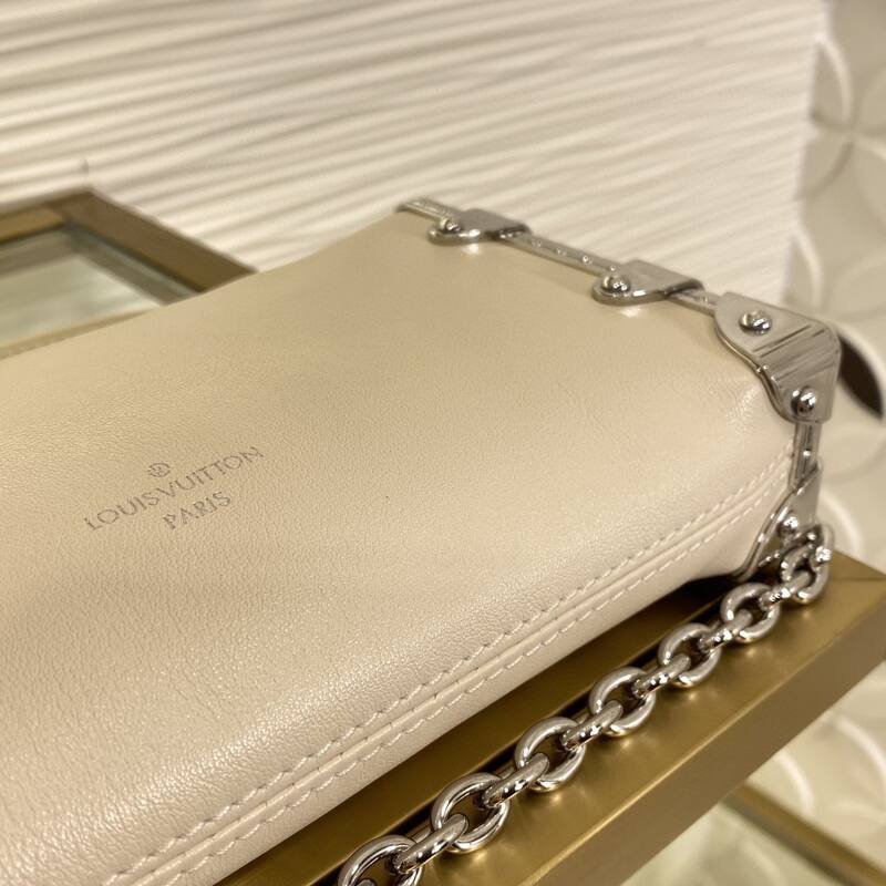 Louis Vuitton Slim Trunk Cream White crossbody — AAA Quality Replica