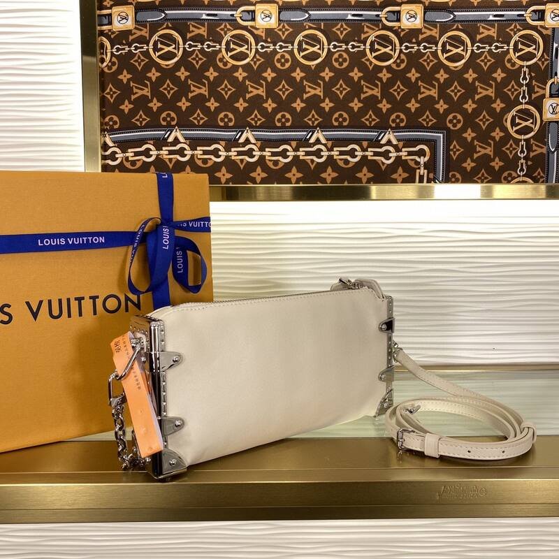 Louis Vuitton Slim Trunk Cream White crossbody — AAA Quality Replica