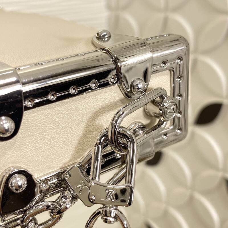 Louis Vuitton Slim Trunk Cream White crossbody — AAA Quality Replica