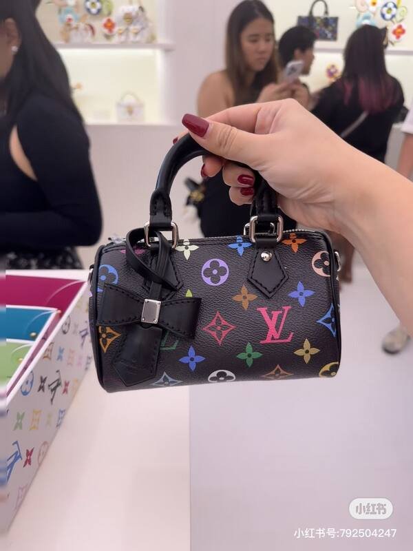 Louis Vuitton Speedy Black Multicolor Monogram mini shoulder — AAA Quality Replica