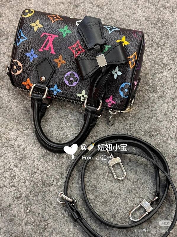 Louis Vuitton Speedy Black Multicolor Monogram mini shoulder — AAA Quality Replica