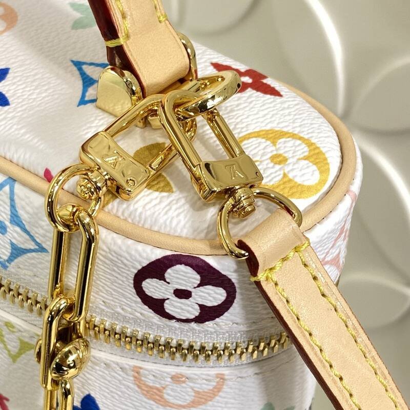 Louis Vuitton Vanity Pouch White Multicolor Monogram crossbody — AAA Quality Replica