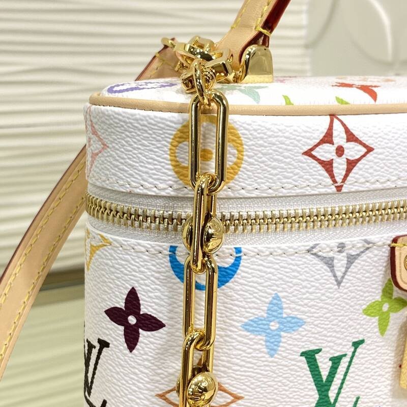 Louis Vuitton Vanity Pouch White Multicolor Monogram crossbody — AAA Quality Replica