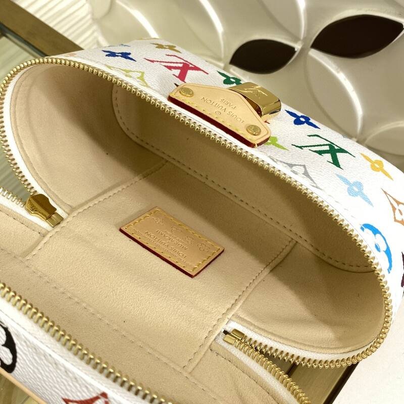 Louis Vuitton Vanity Pouch White Multicolor Monogram crossbody — AAA Quality Replica