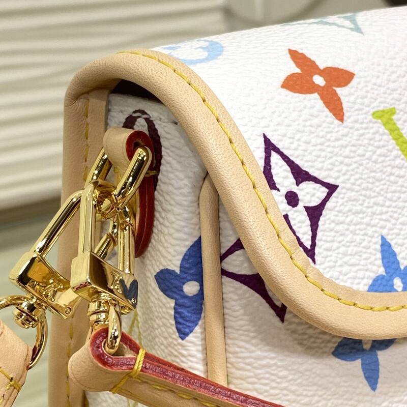 Louis Vuitton M14194 Monogram Multicolore White nano crossbody — AAA Quality Replica