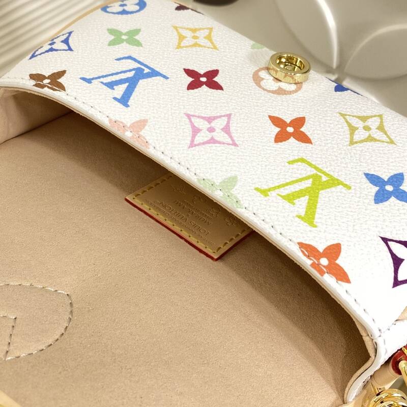 Louis Vuitton M14194 Monogram Multicolore White nano crossbody — AAA Quality Replica