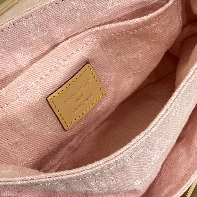 Louis Vuitton Sunset Pink Monogram Denim shoulder — Premium Replica