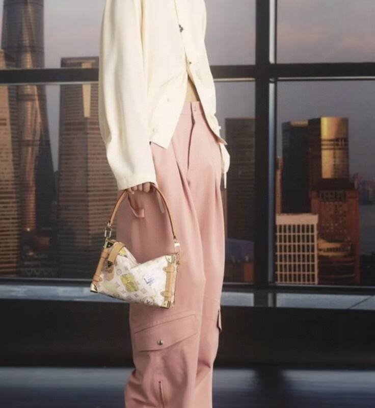 Louis Vuitton Soft Trunk White Monogram with travel stickers crossbody — 1:1 Replica