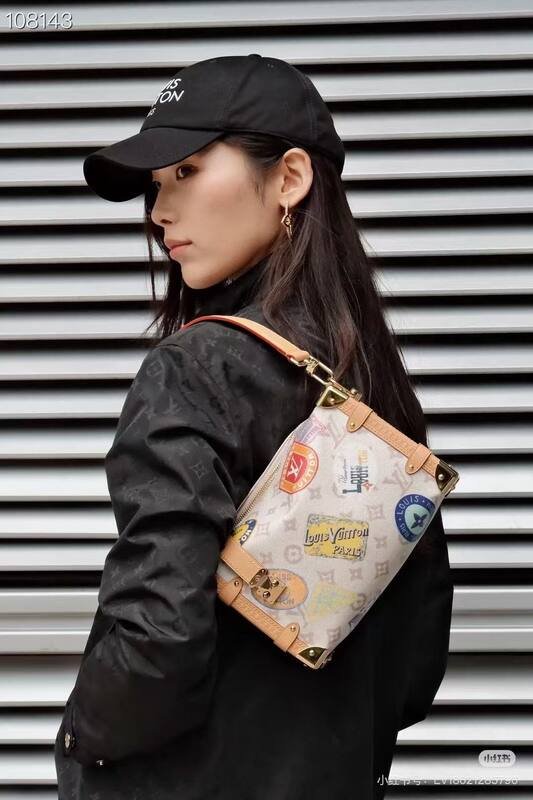 Louis Vuitton Soft Trunk White Monogram with travel stickers crossbody — 1:1 Replica