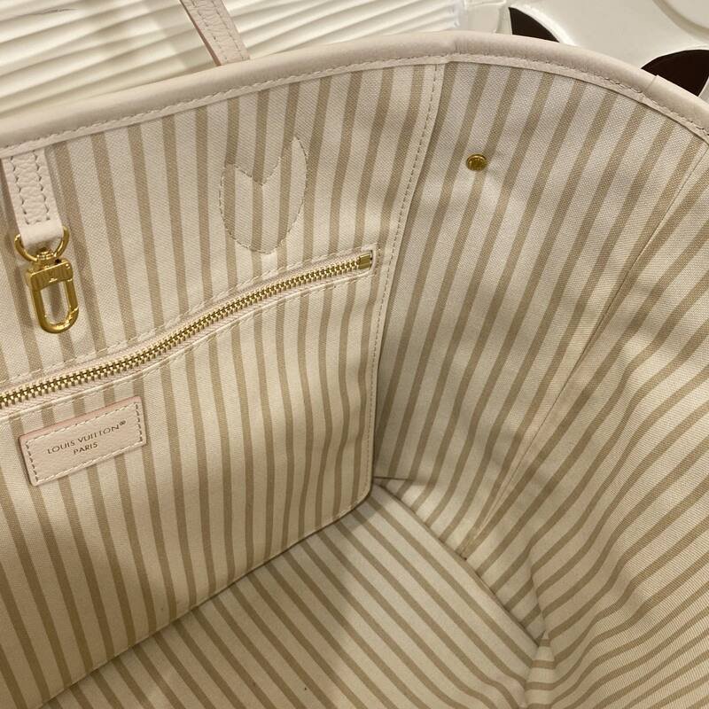 Louis Vuitton Neverfull MM Cream Monogram Empreinte MM tote — 1:1 Replica