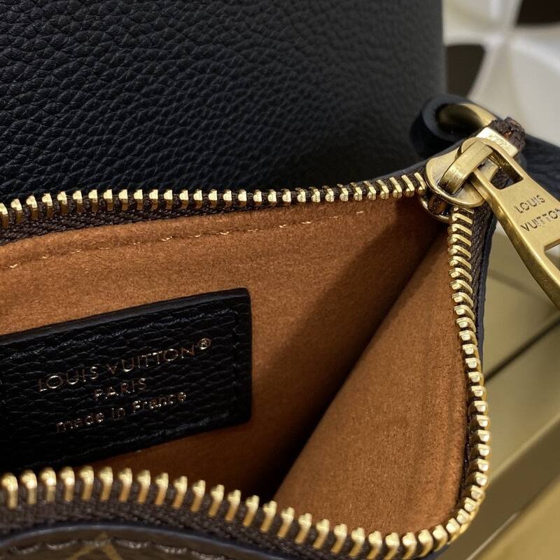 Louis Vuitton Low Key Black leather BB shoulder — 1:1 Replica