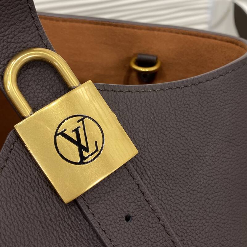 Louis Vuitton M24856 Brown Purple leather everyday — Premium Replica
