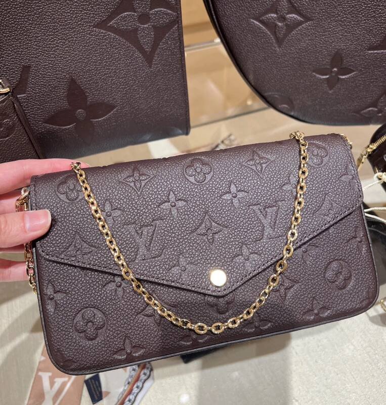 Louis Vuitton Dark Brown Monogram Empreinte everyday — AAA Quality Replica