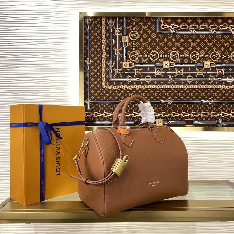 Louis Vuitton Speedy Soft 30 Brown Caramel leather 30 travel — 1:1 Replica