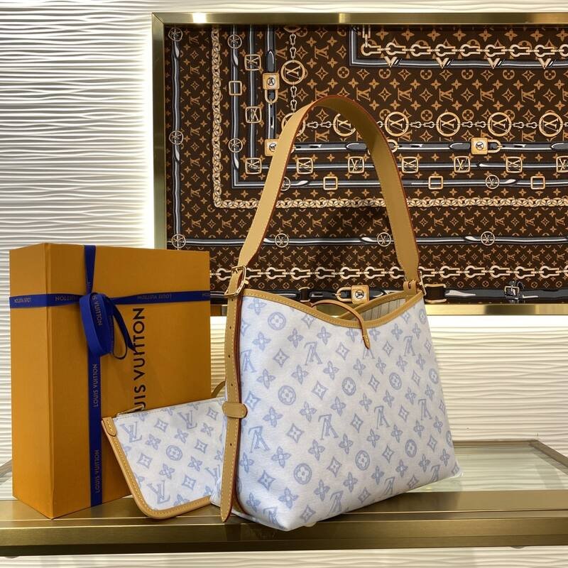 Louis Vuitton CarryAll Monogram Bleu Courrier shoulder — 1:1 Replica