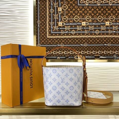 Louis Vuitton All In BB Monogram Origin Blue BB shoulder Top Quality Replica