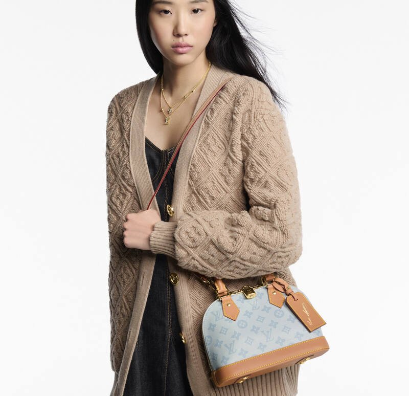 Louis Vuitton Speedy Bandouli re 25 Monogram Denim Beige 25 everyday — Top Quality Replica