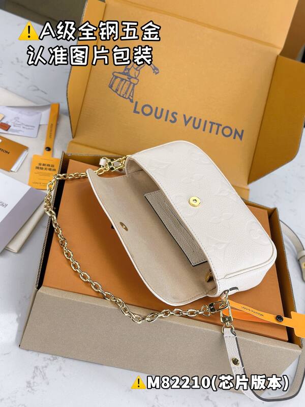 Louis Vuitton M82210 White Monogram Empreinte shoulder — Premium Replica