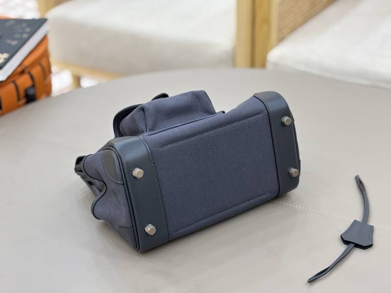 Hermes Cargo Birkin Navy canvas with leather trim everyday — Top Quality Replica